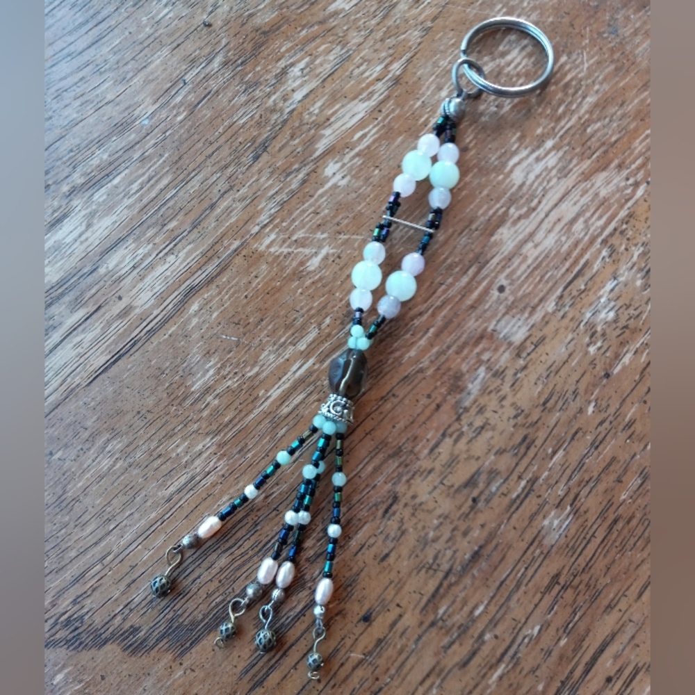 Handmade Crystal Beaded Keychain!!!!